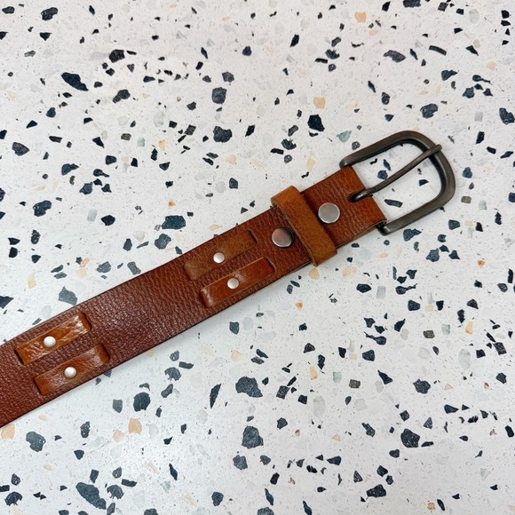 Vintage Artisan Designed By Sheila DeReis Women’s Cognac Tan Leather Belt Sz 2X main image 6